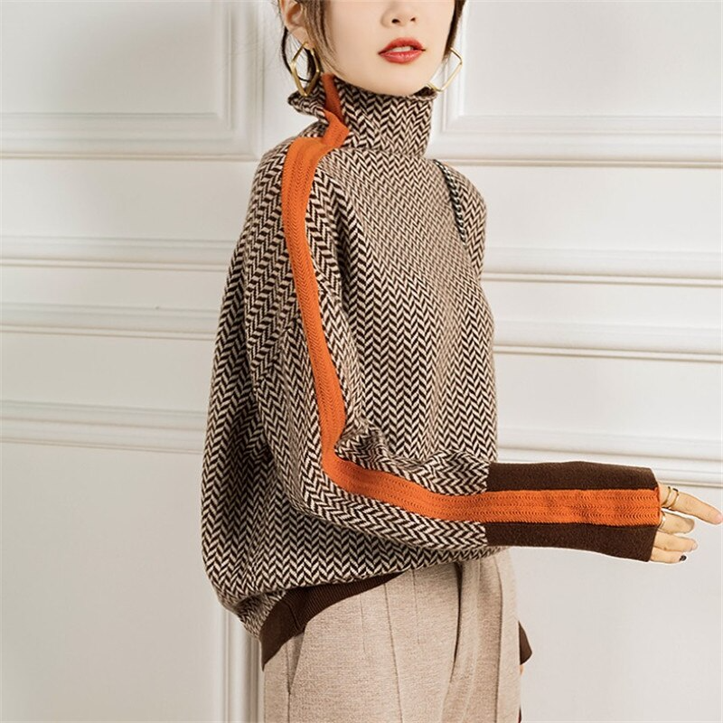 Eliza - Jersey de cuello alto