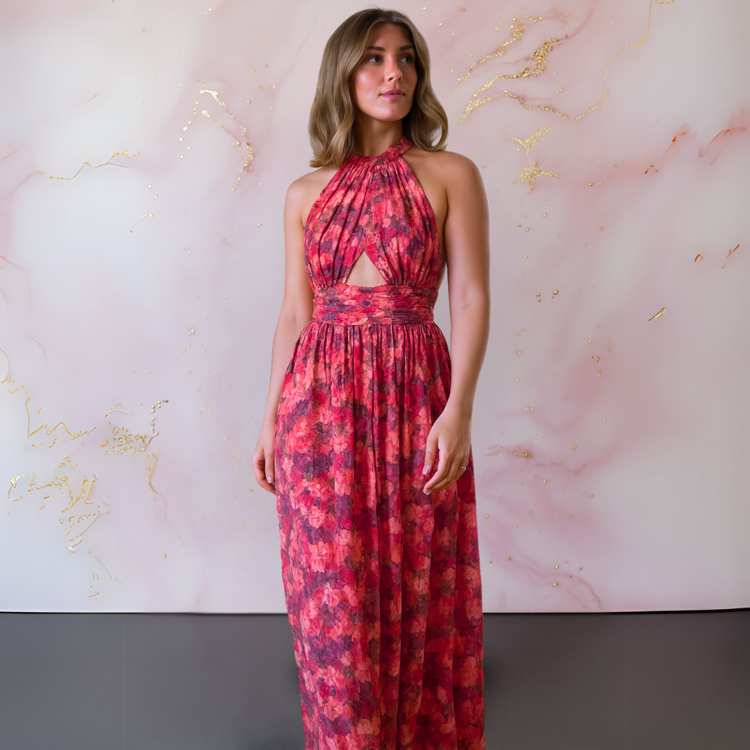 Vera Vestido elegante con estampado floral
