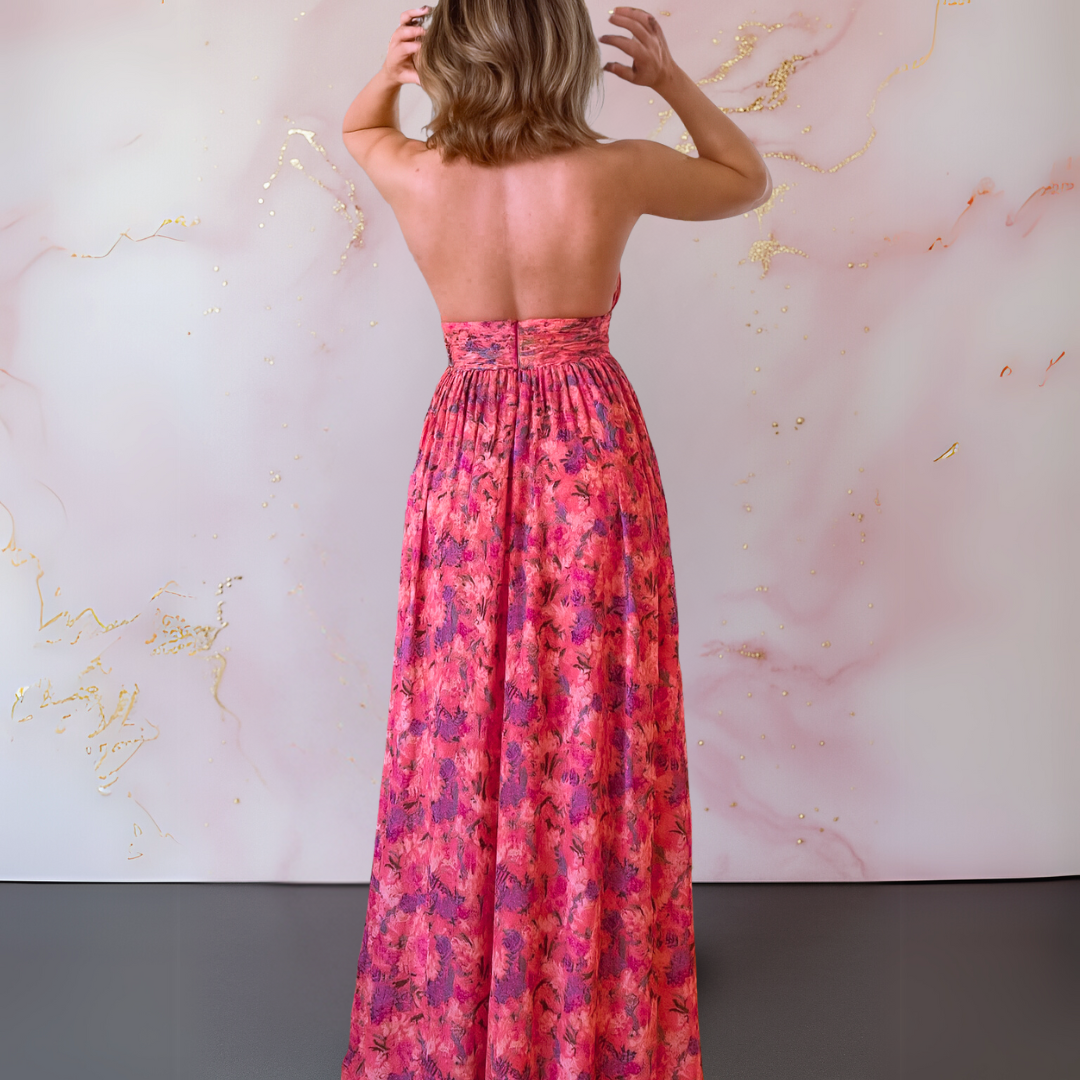 Vera Vestido elegante con estampado floral
