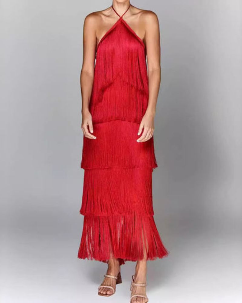 Edén Vestido con borlas