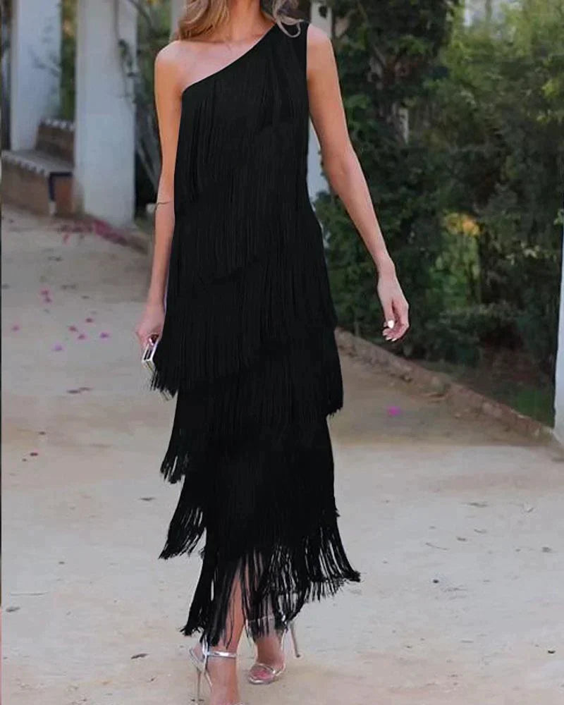 Lauren Vestido con flecos