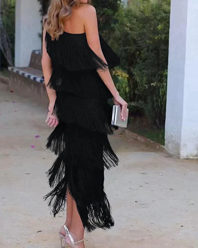 Lauren Vestido con flecos