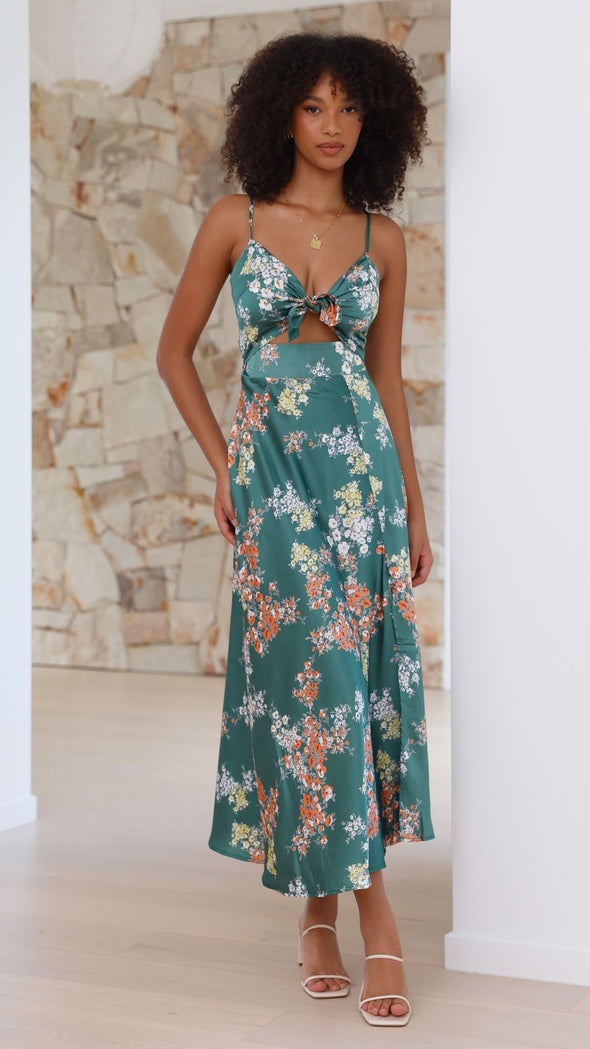 Salma Vestido con estampado floral