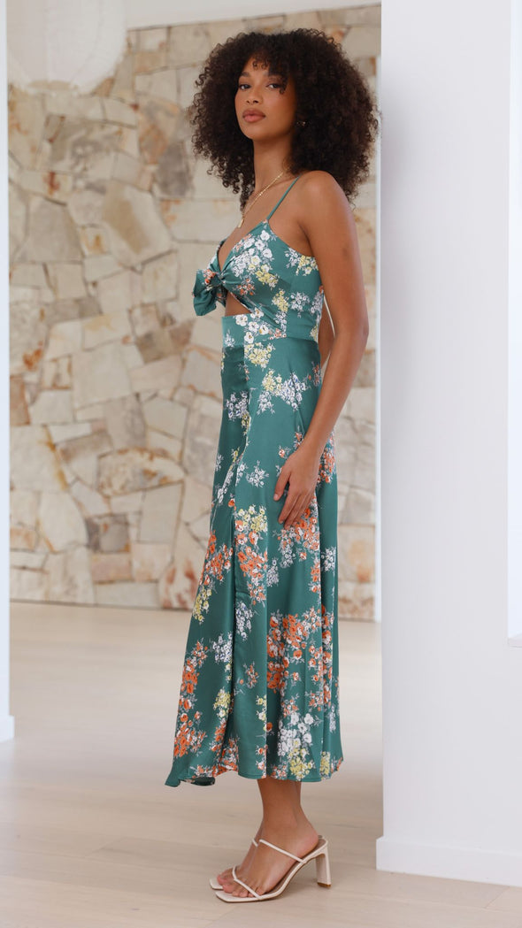 Salma Vestido con estampado floral
