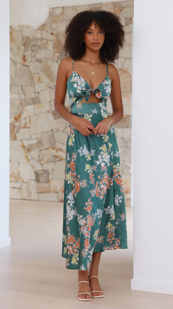 Salma Vestido con estampado floral
