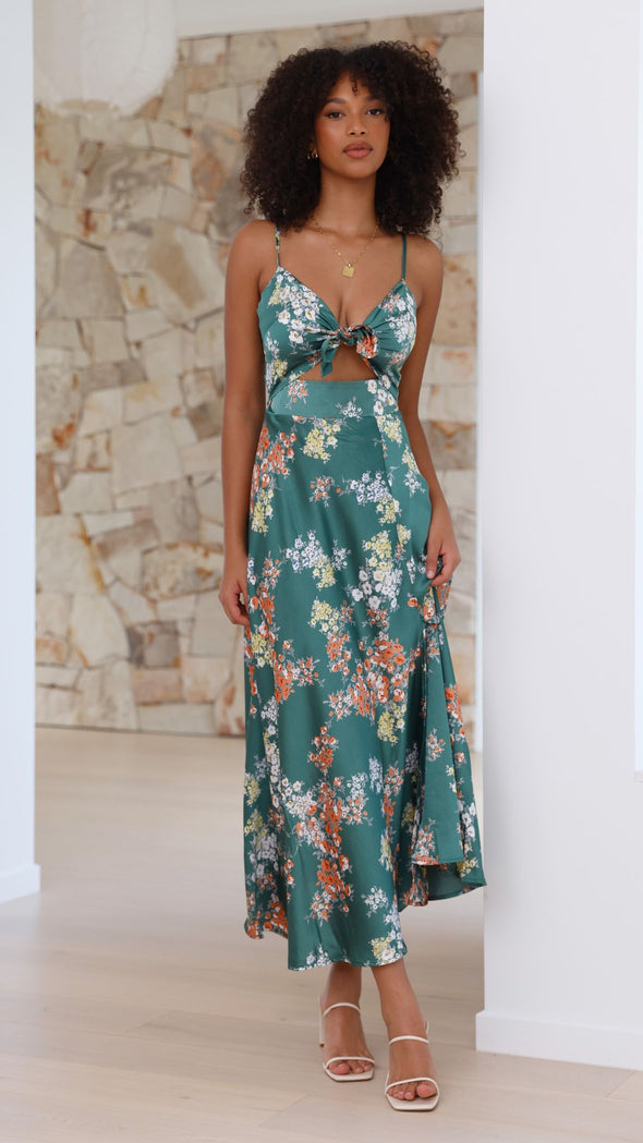 Salma Vestido con estampado floral