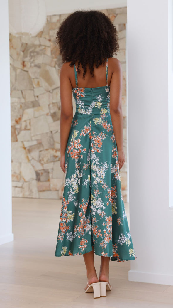 Salma Vestido con estampado floral