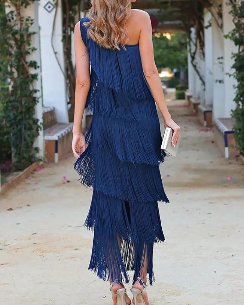 Lauren Vestido con flecos