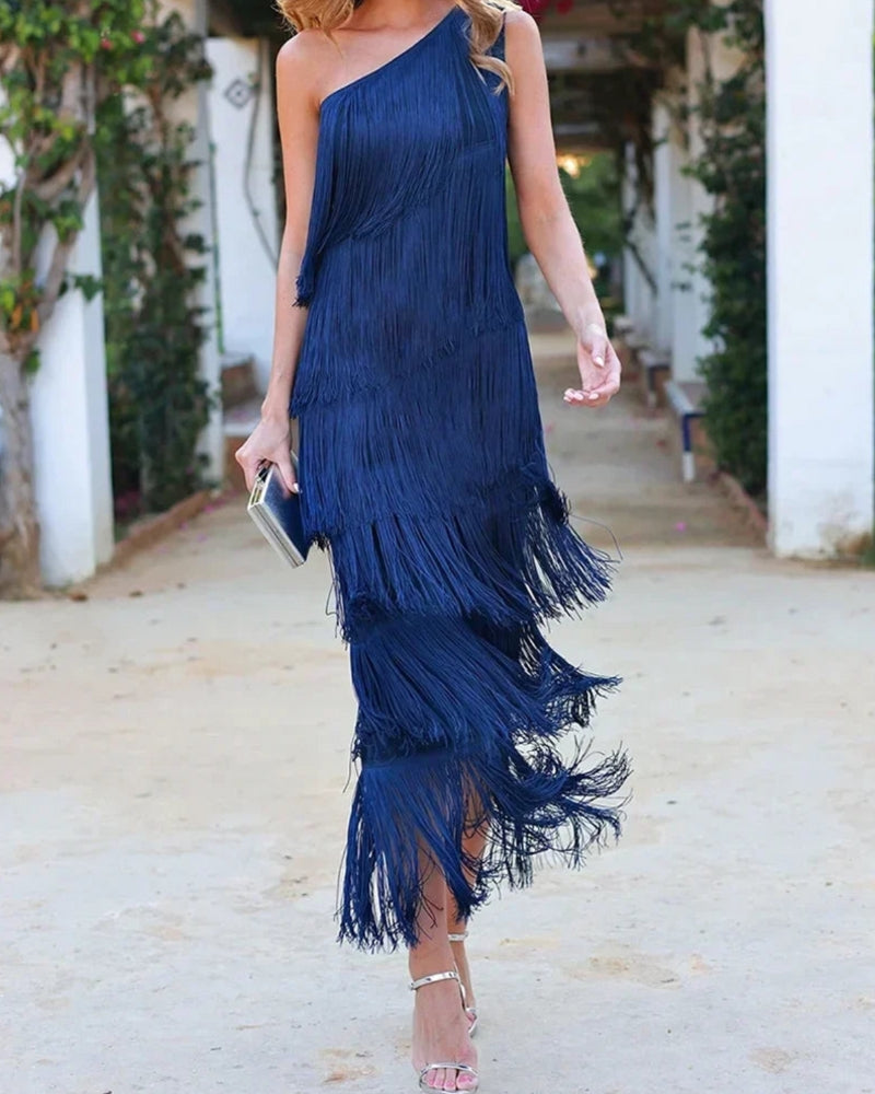 Lauren Vestido con flecos