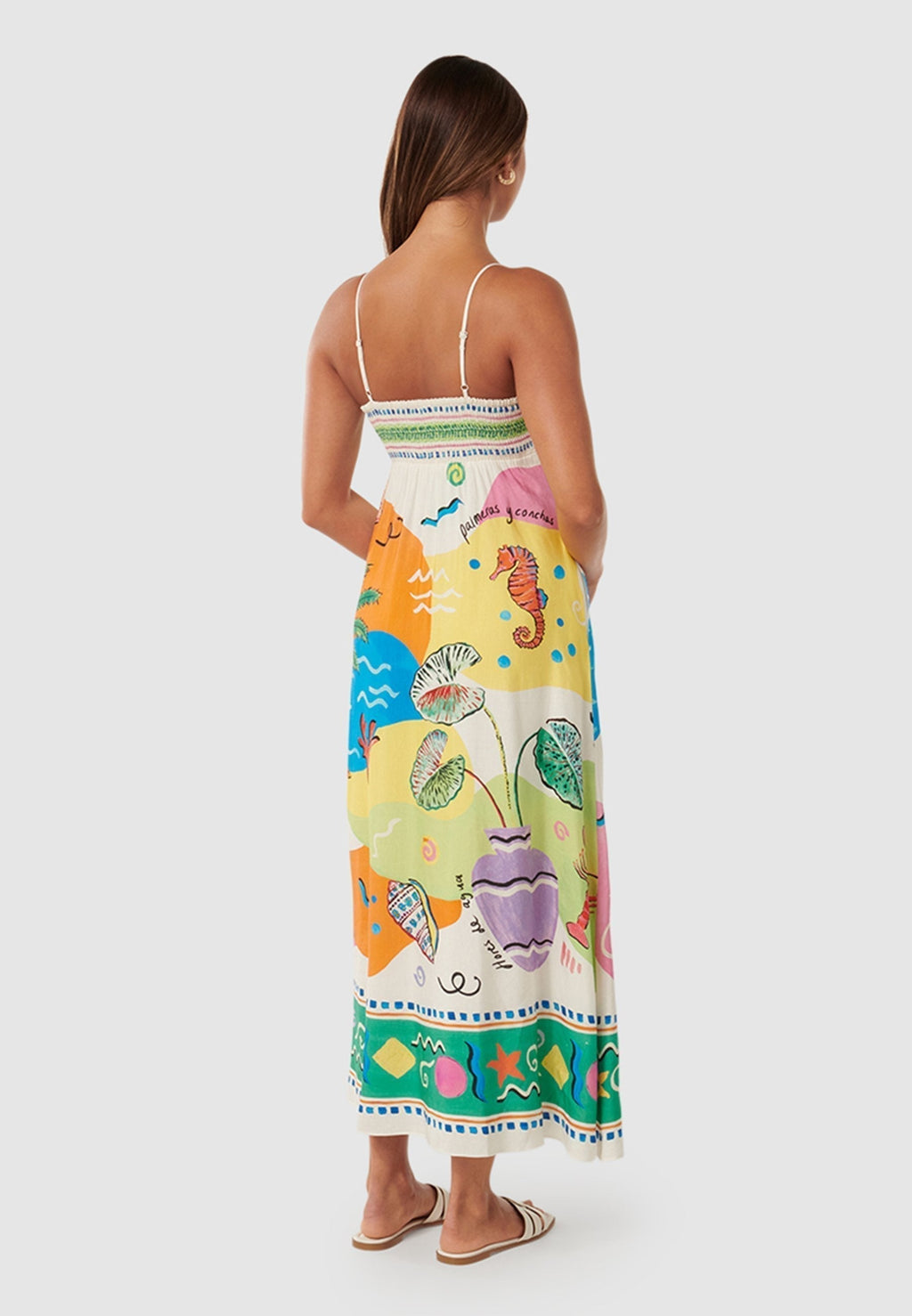 Adaia  Midi Vestido estampado