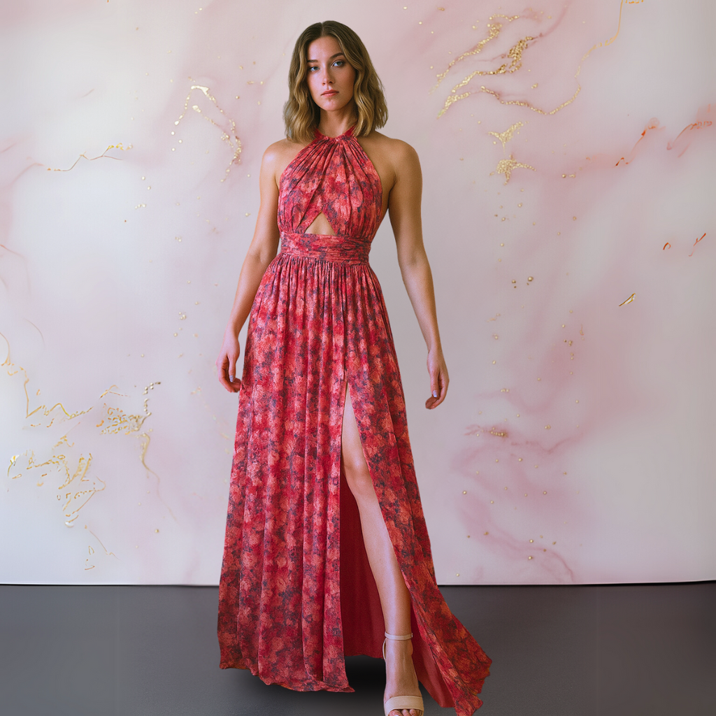 Vera Vestido elegante con estampado floral