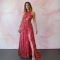 Vera Vestido elegante con estampado floral