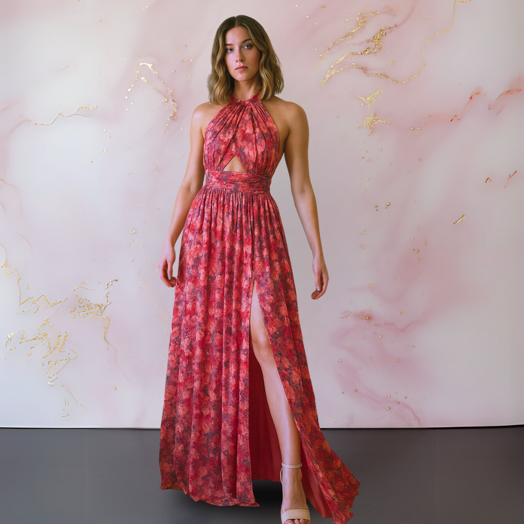 Vera Vestido elegante con estampado floral