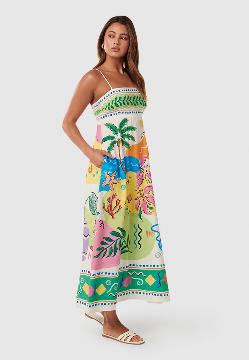 Adaia  Midi Vestido estampado