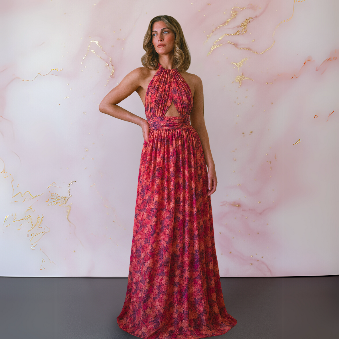 Vera Vestido elegante con estampado floral