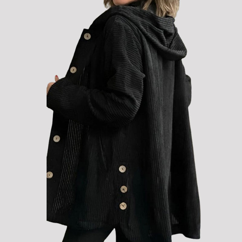 Adriana | Chaqueta con capucha de terciopelo casual para la temporada de otoño