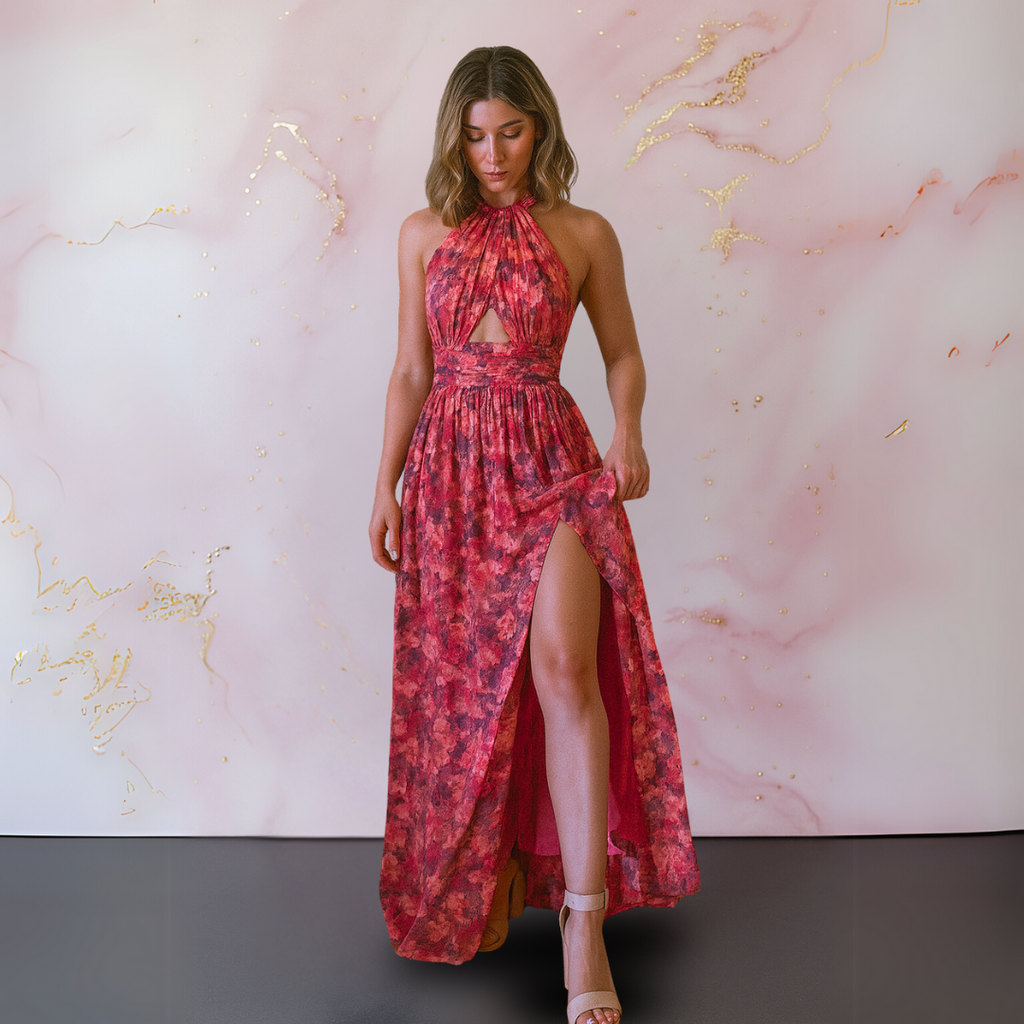 Vera Vestido elegante con estampado floral