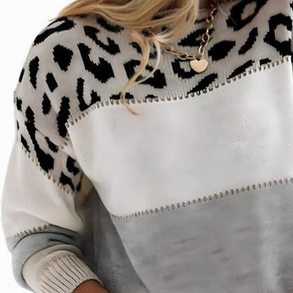 Tasmin | Elegante Suéter de Leopardo