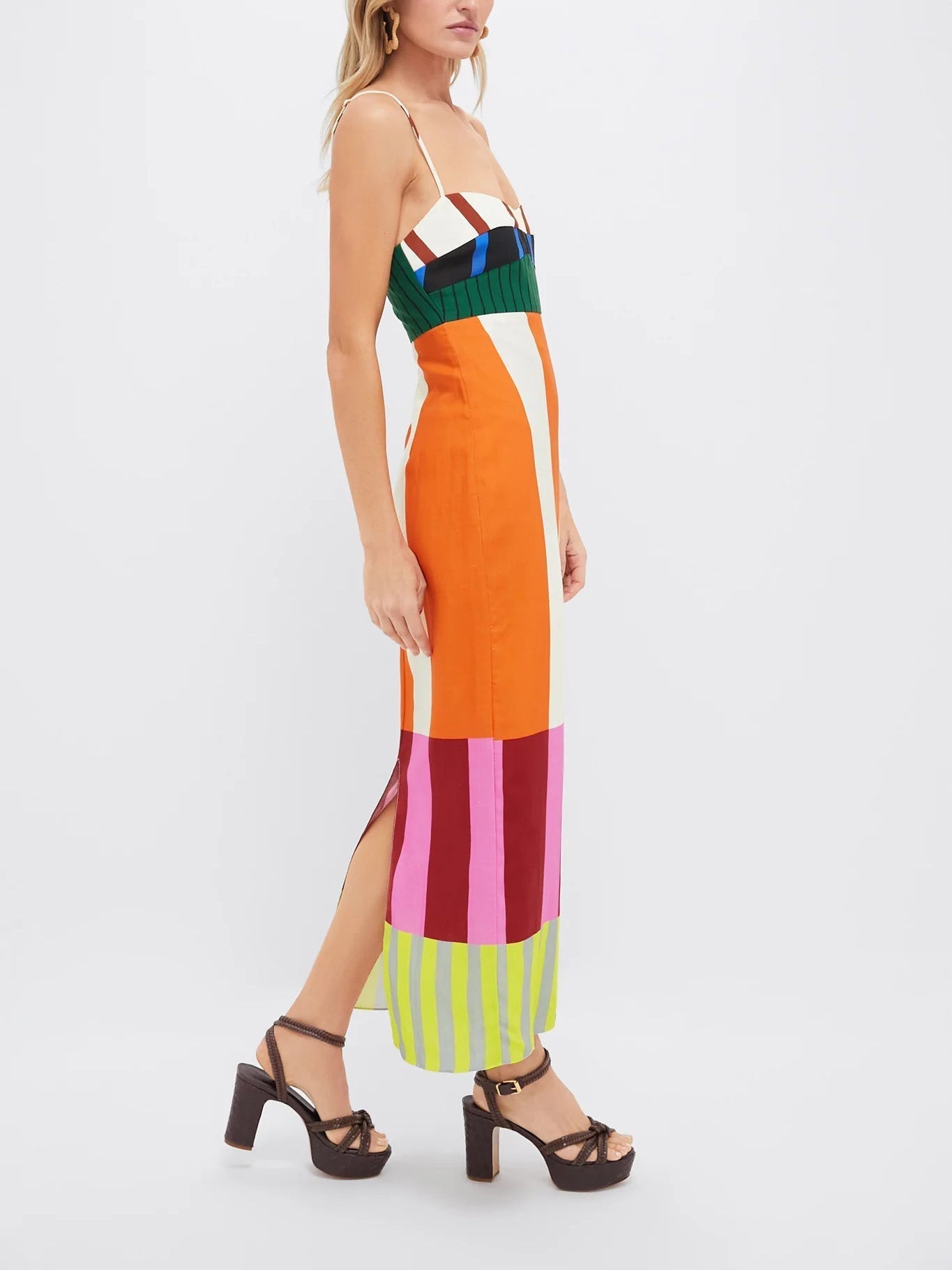 Paloma Colorful Striped Maxi Dress