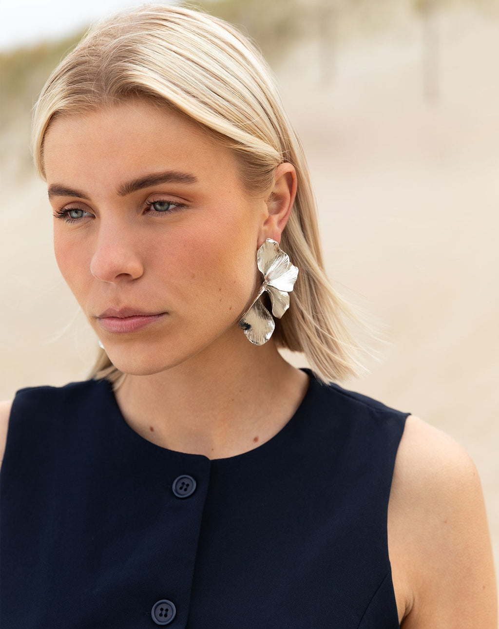 Pendientes flower premium