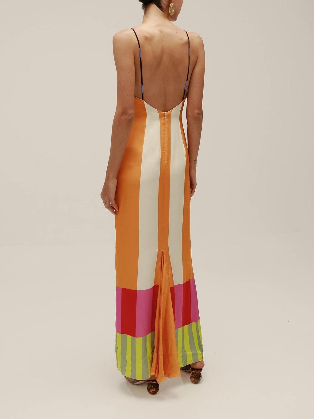 Paloma Colorful Striped Maxi Dress