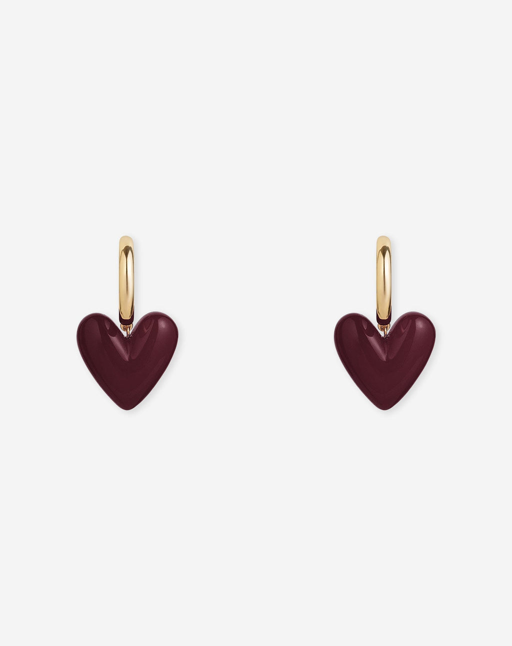 Pendientes de alegría con forma de corazón