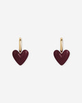 Pendientes de alegría con forma de corazón