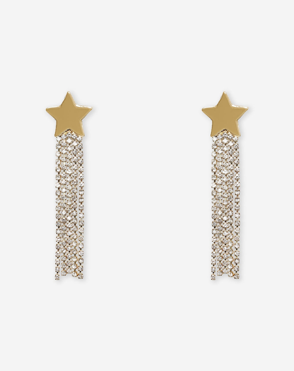 Pendientes gota de diamante estrella