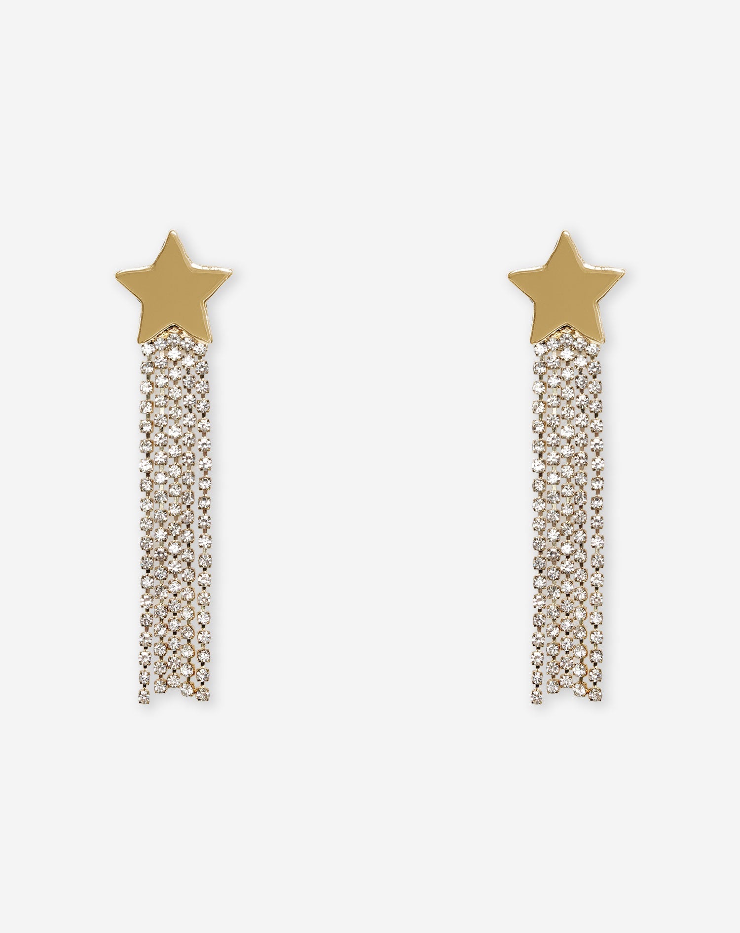 Pendientes gota de diamante estrella