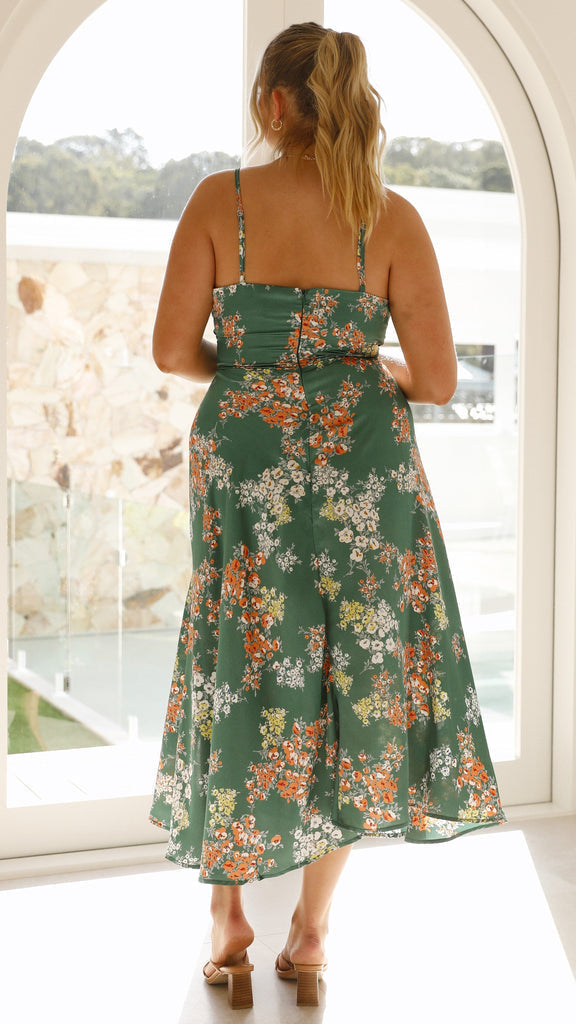 Salma Vestido con estampado floral