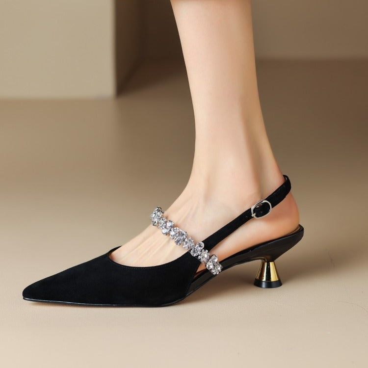 Zapatos de Tacón Bajo Elegantes Crysel