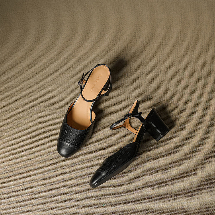 Tacones de Cuero Auténtico Valery