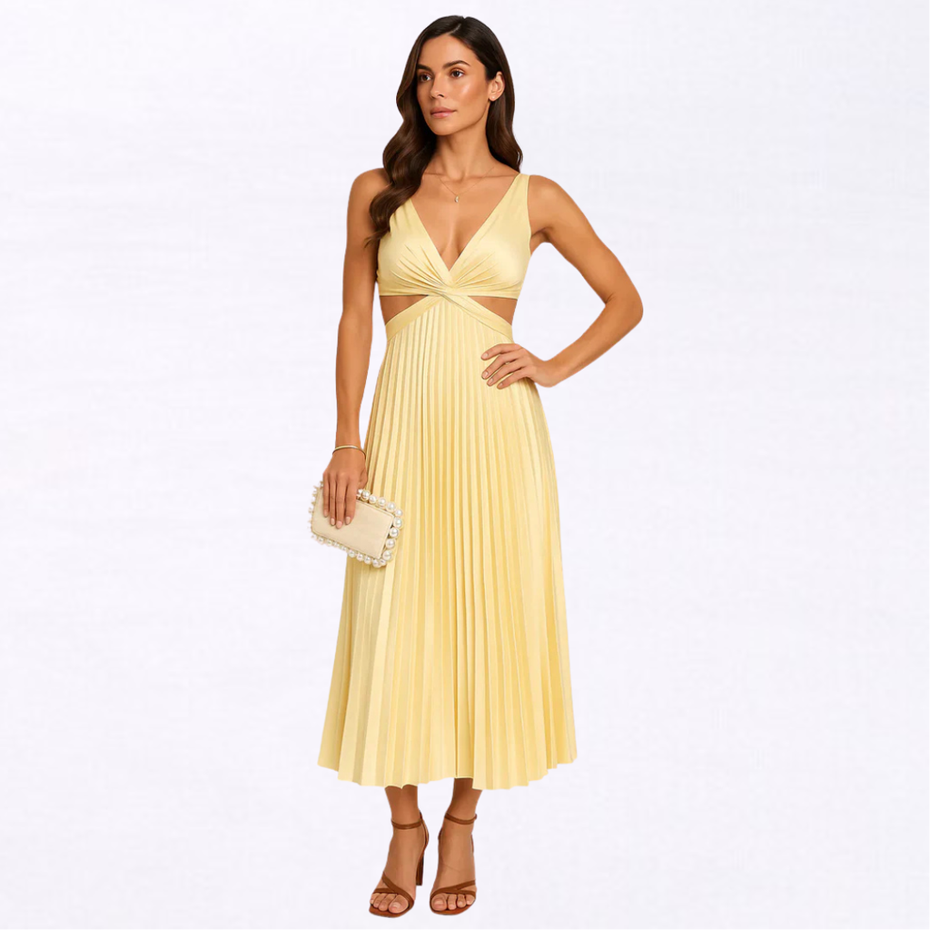 Vestido Elegante Belleza Plisado