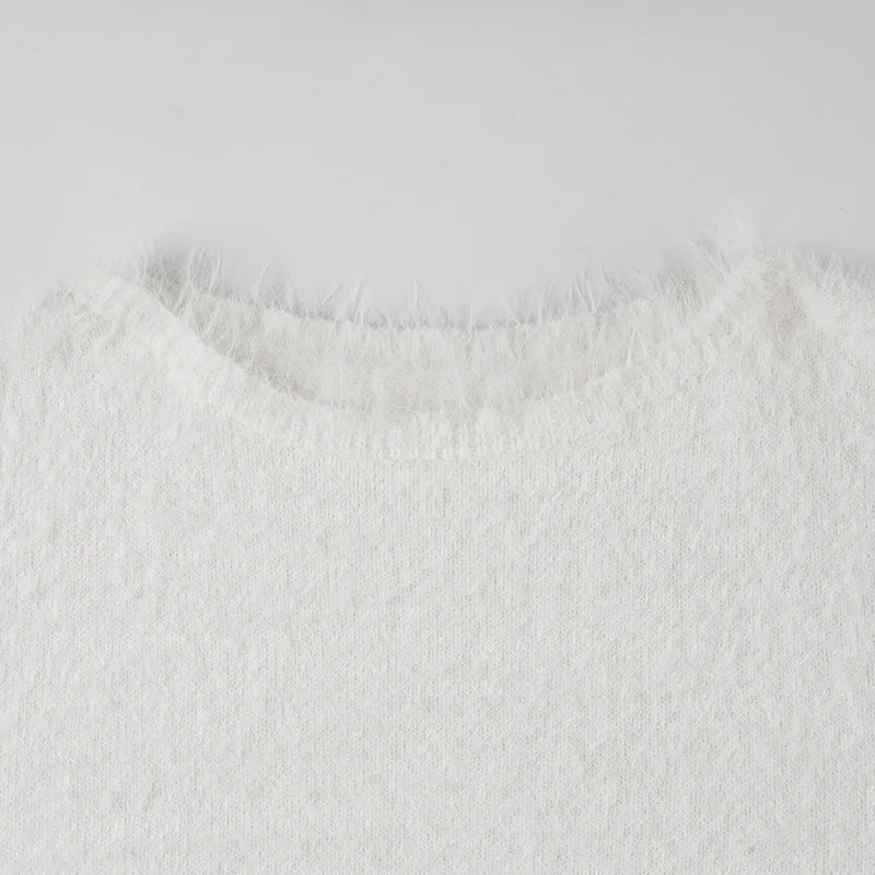 Jersey holgado de felpa para mujer