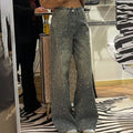 Pantalones vaqueros con parches para mujer