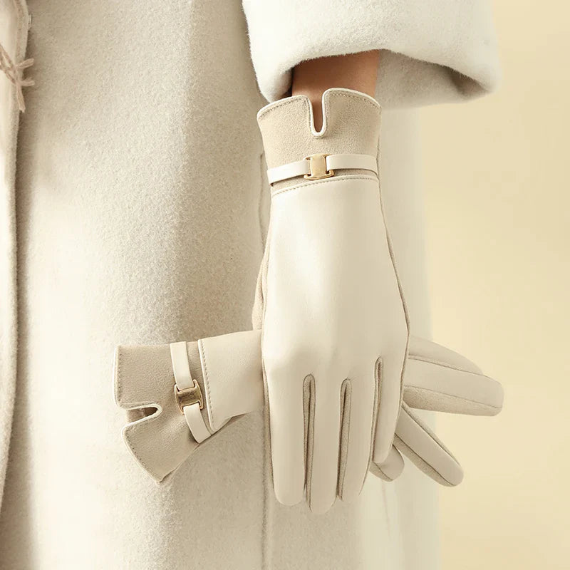 Elegantes guantes de cuero
