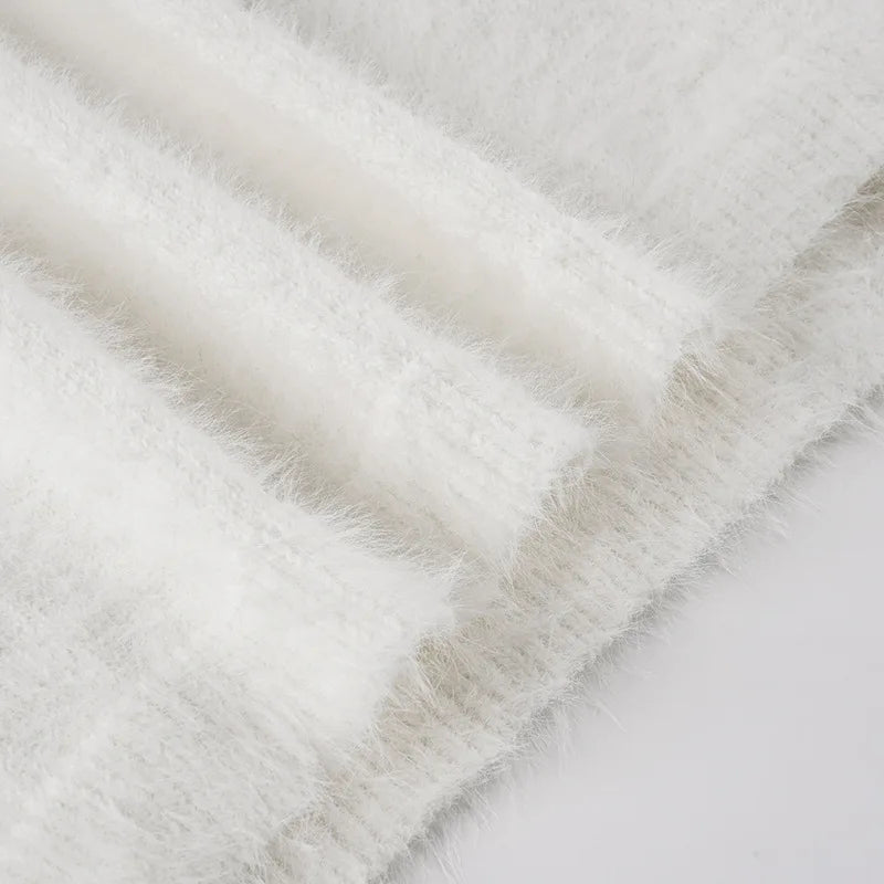 Jersey holgado de felpa para mujer