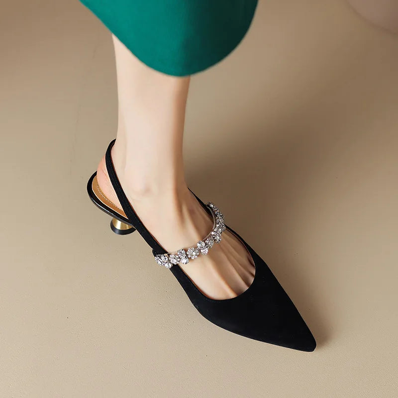 Zapatos de Tacón Bajo Elegantes Crysel