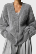 Daniela Cardigan de Mezcla de Cachemira Suave