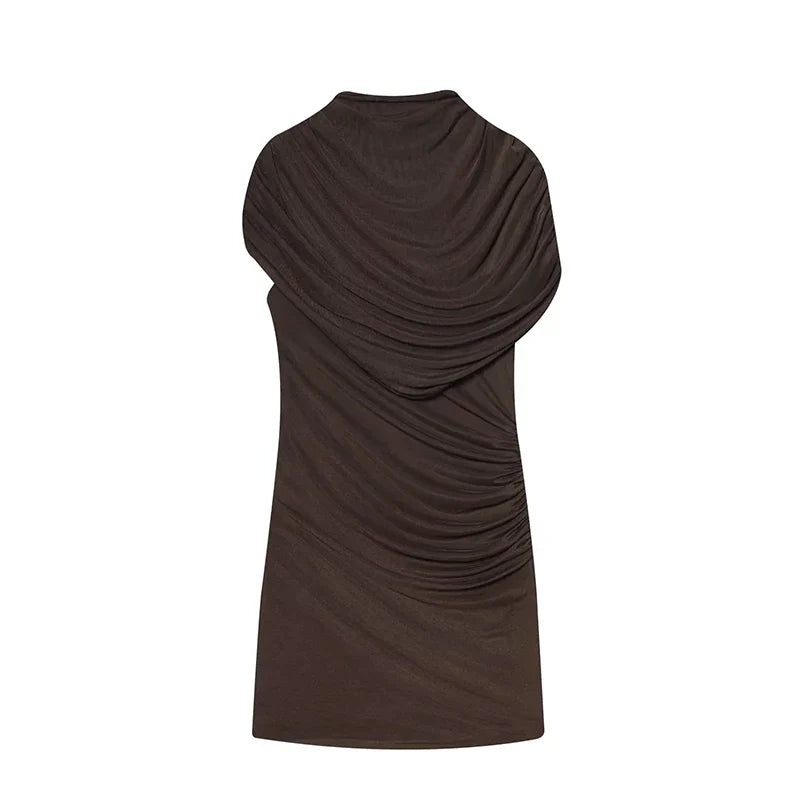 Vestido ajustado con patchwork para mujer