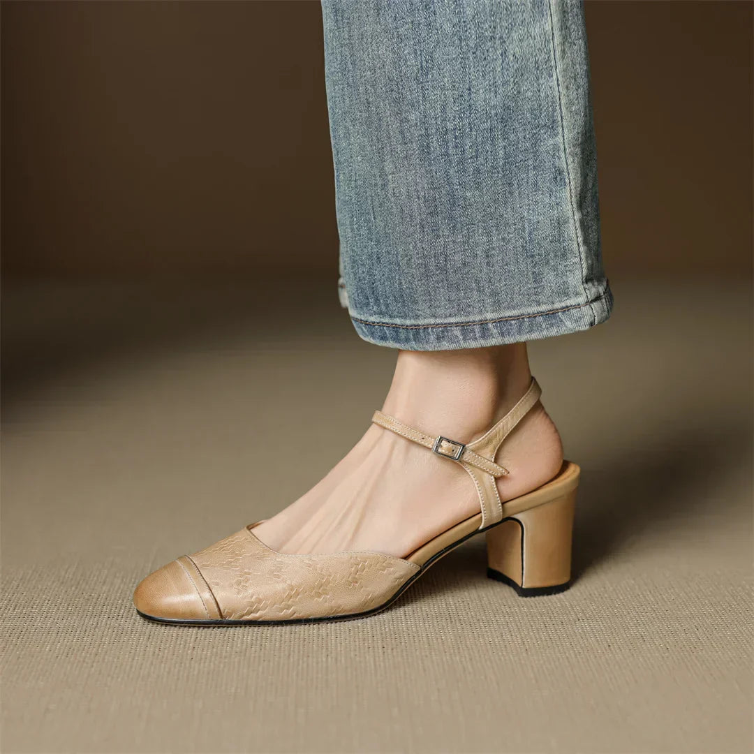Tacones de Cuero Auténtico Valery