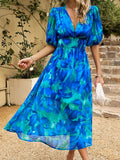 Elsa Vestido midi estampado