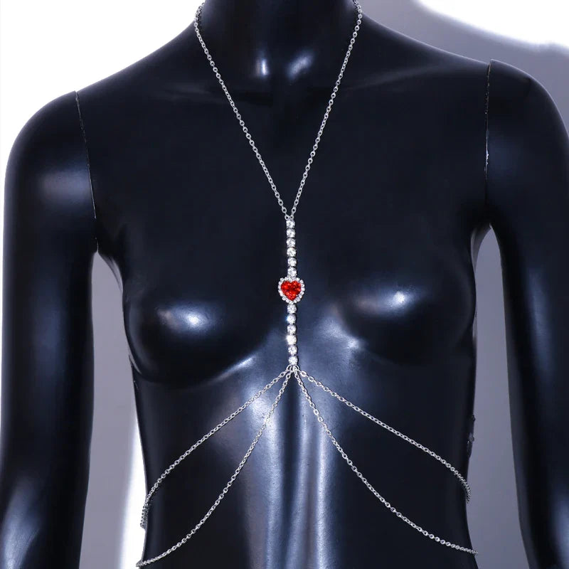Cadena para el pecho - Corazón