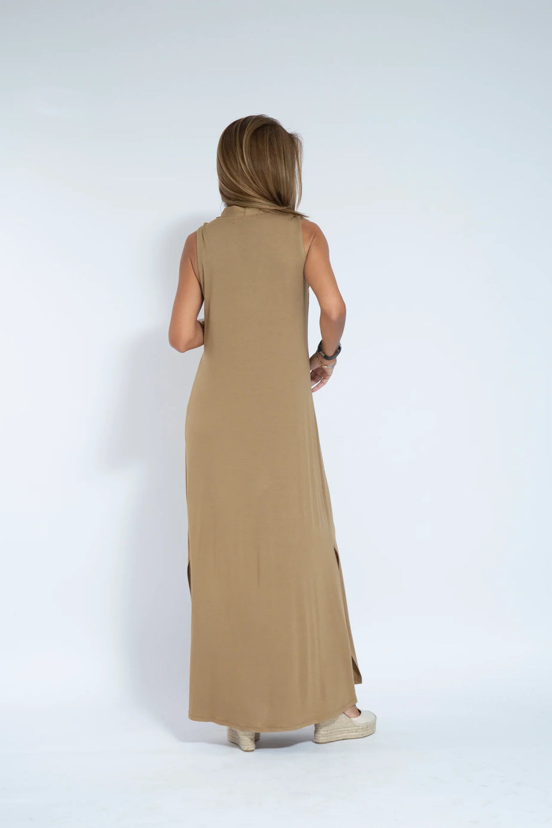 Mónica Vestido largo sin mangas