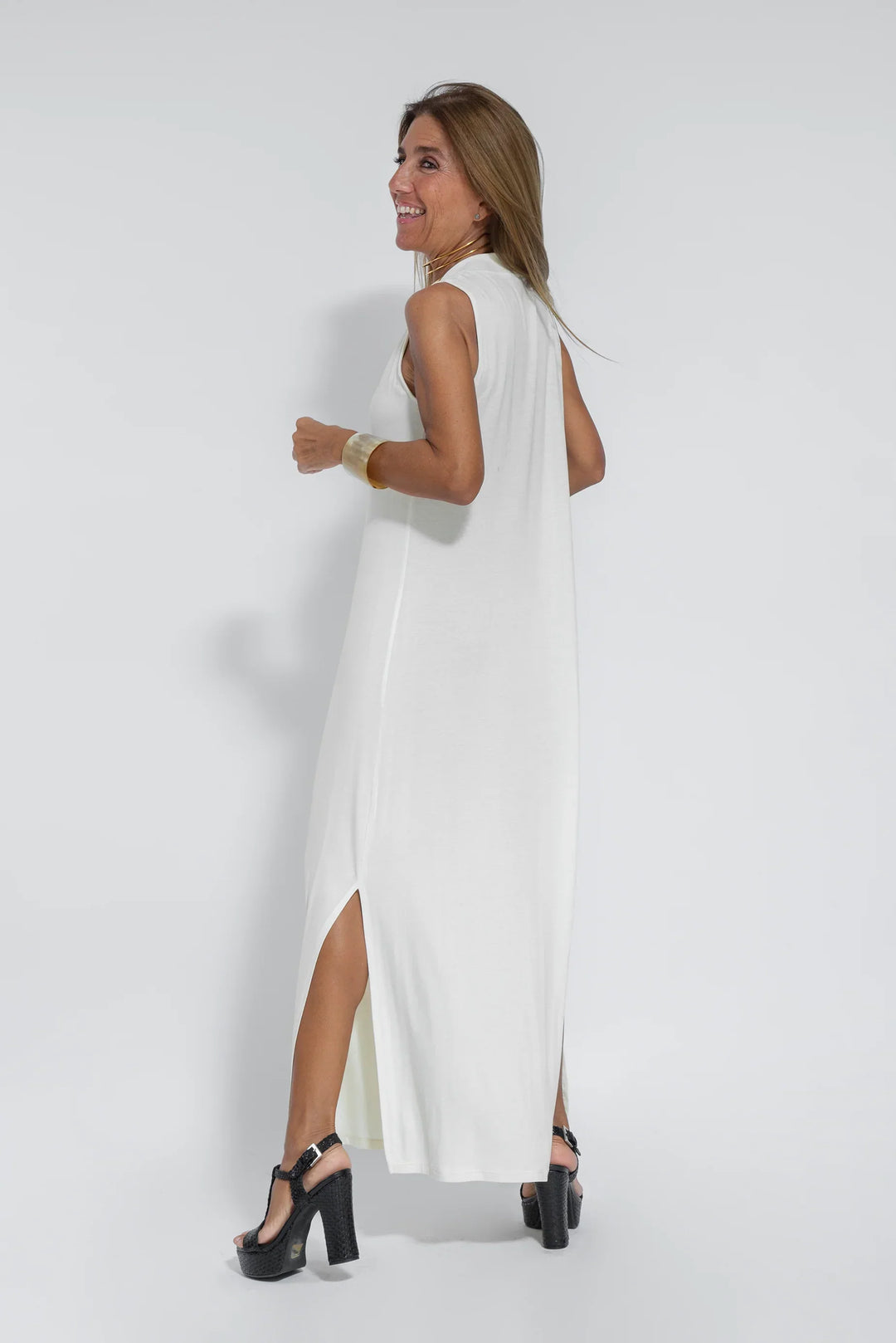 Mónica Vestido largo sin mangas