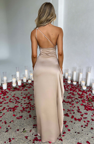 Génova Vestido largo de satén