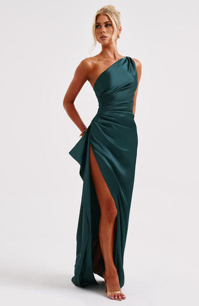 Génova Vestido largo de satén