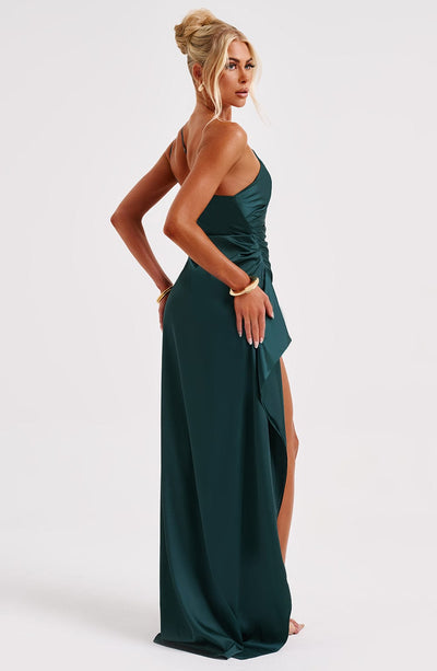 Génova Vestido largo de satén