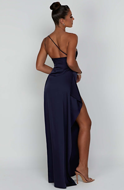 Génova Vestido largo de satén