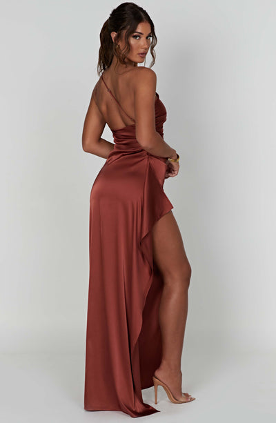 Génova Vestido largo de satén